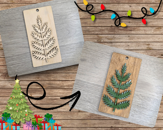 Christmas Tree Tag Ornament | #3017