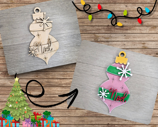 Noel Vintage Christmas Ornament  | #5332