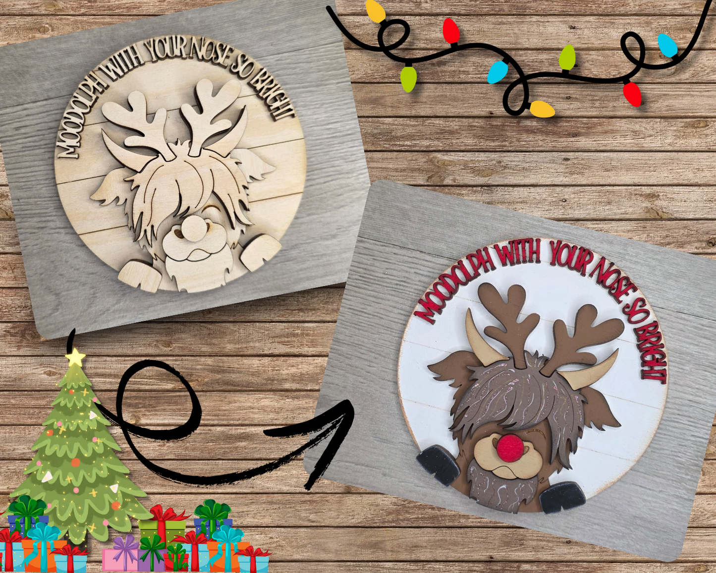 Rudolph Highland Cow | #3481