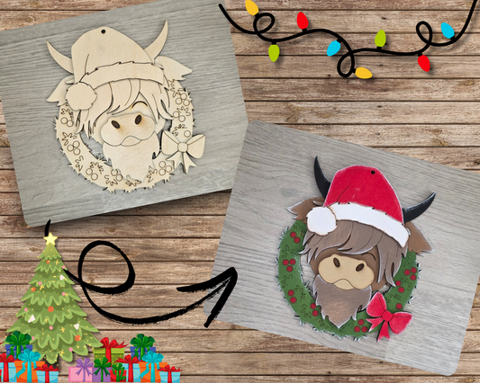 Highland Cow Ornament | #3480