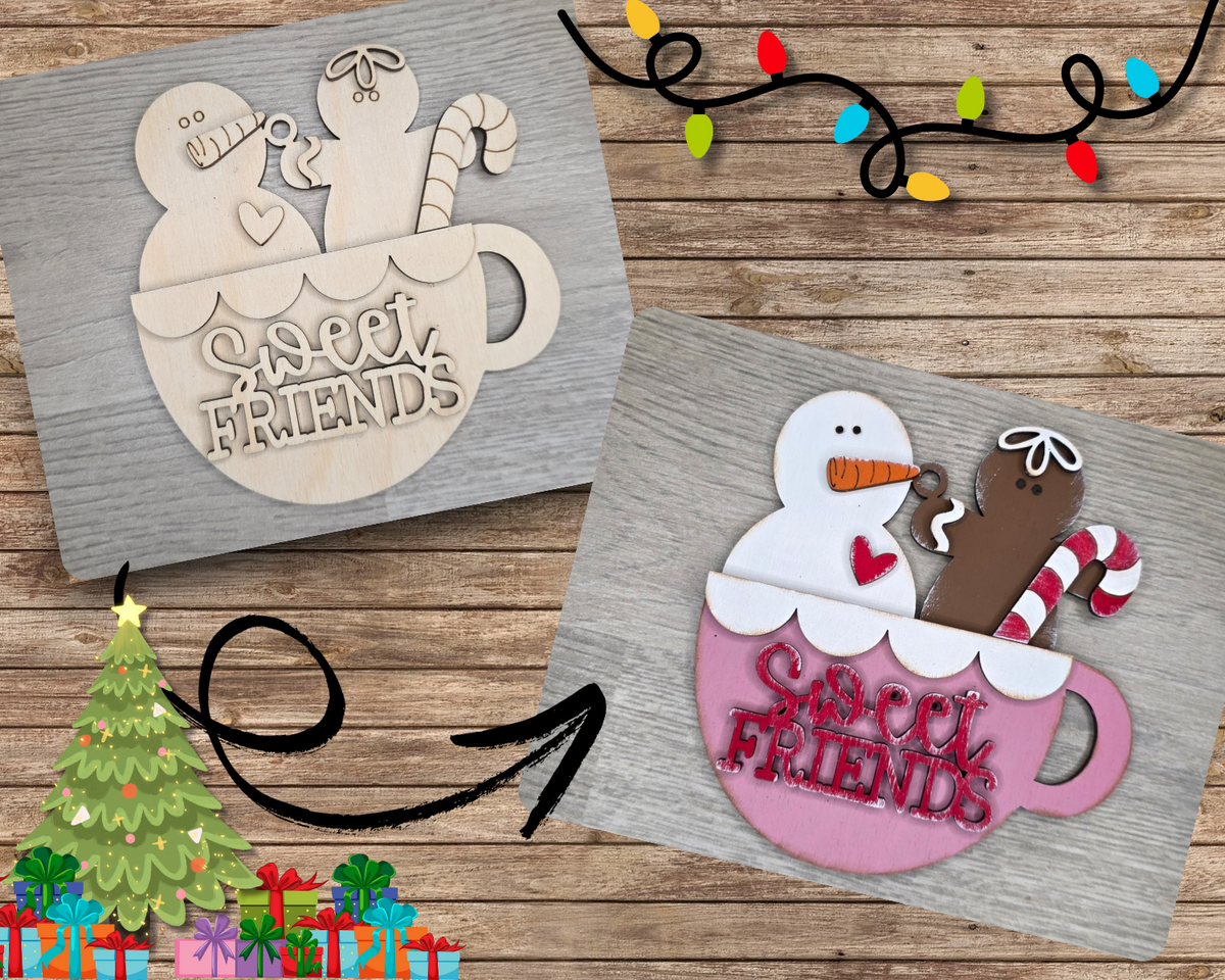 Sweet Friends Snowman & Gingerbread Ornament | #5316