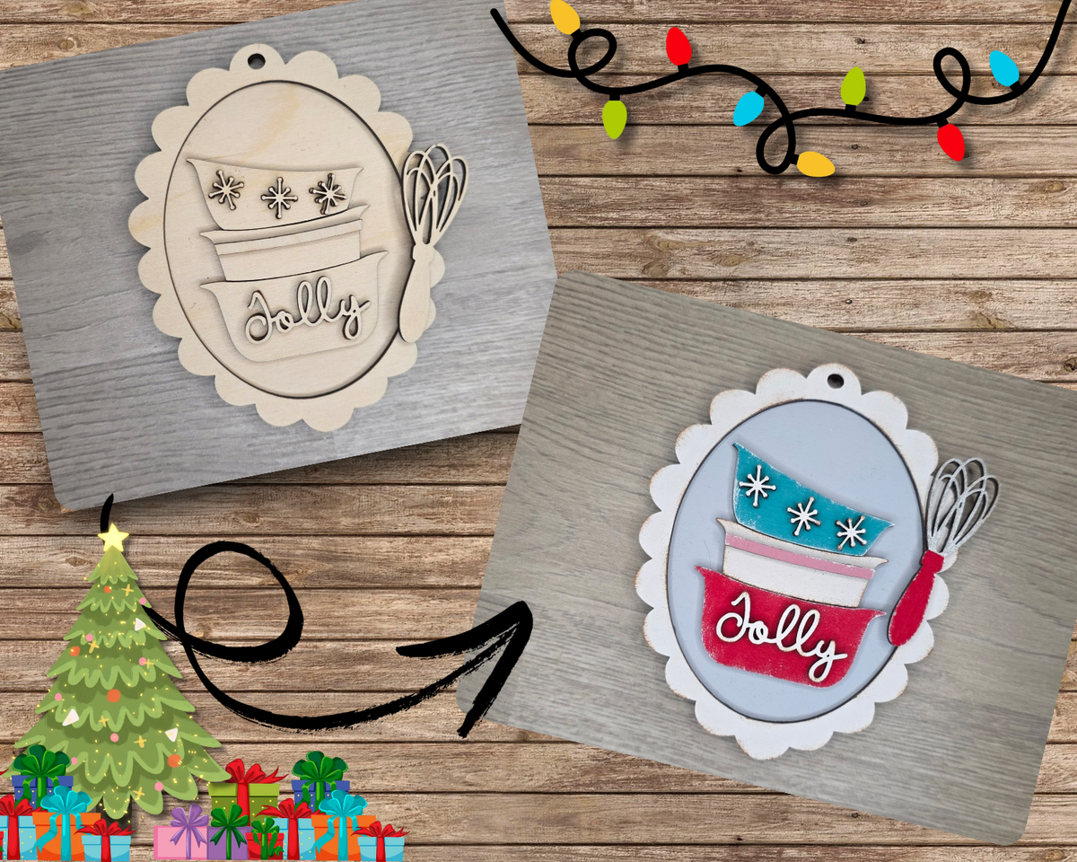 Christmas Cooking Dishes Ornament | #5356