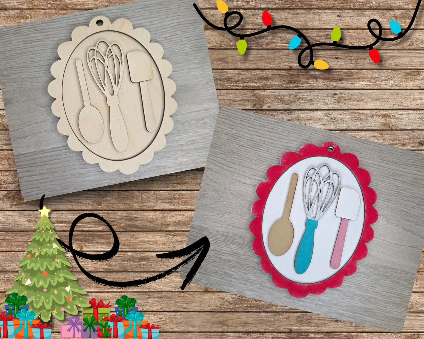 Christmas Cooking Utensil Ornament | #5355