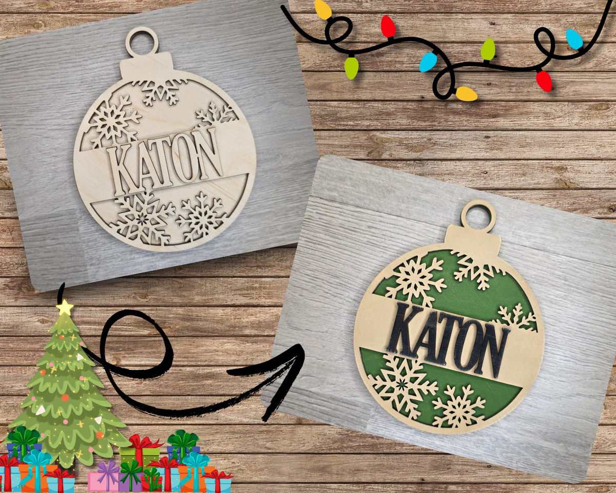 Custom Name Ornament | #5384