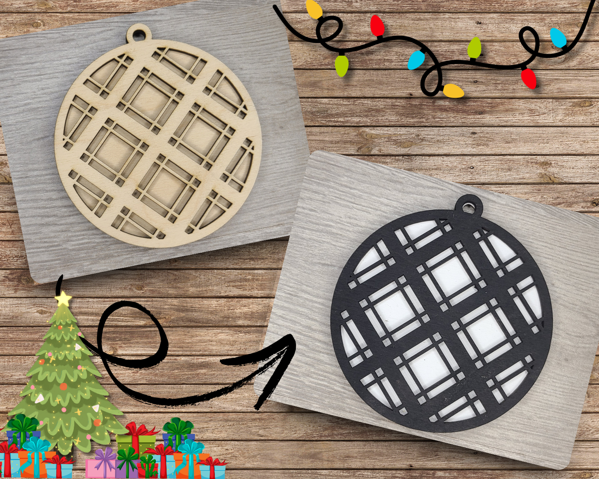 Plaid Ornament | #2297