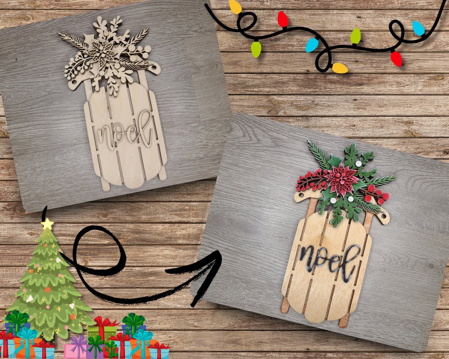 Christmas Sled | #3854