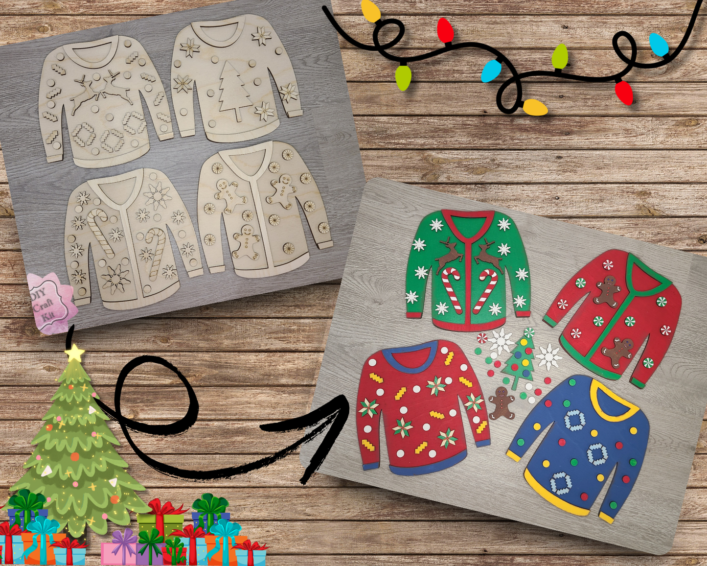 Christmas Ugly Sweater 4pack | #2473