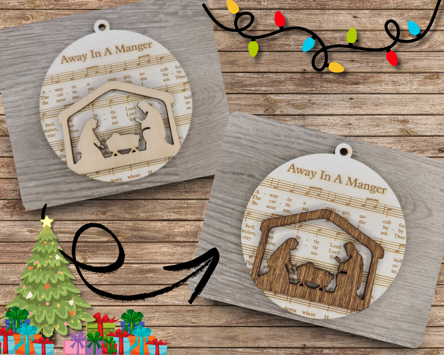 Away in a Manger Ornament | #3873