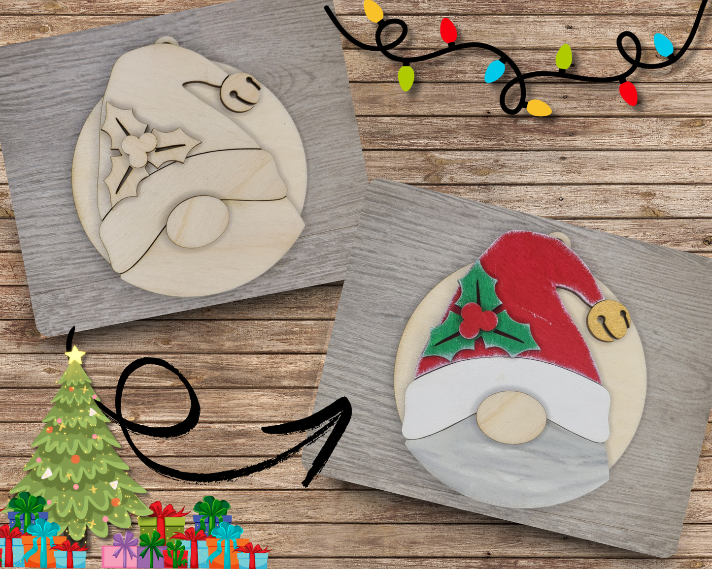 Christmas Gnome Ornament | #3487
