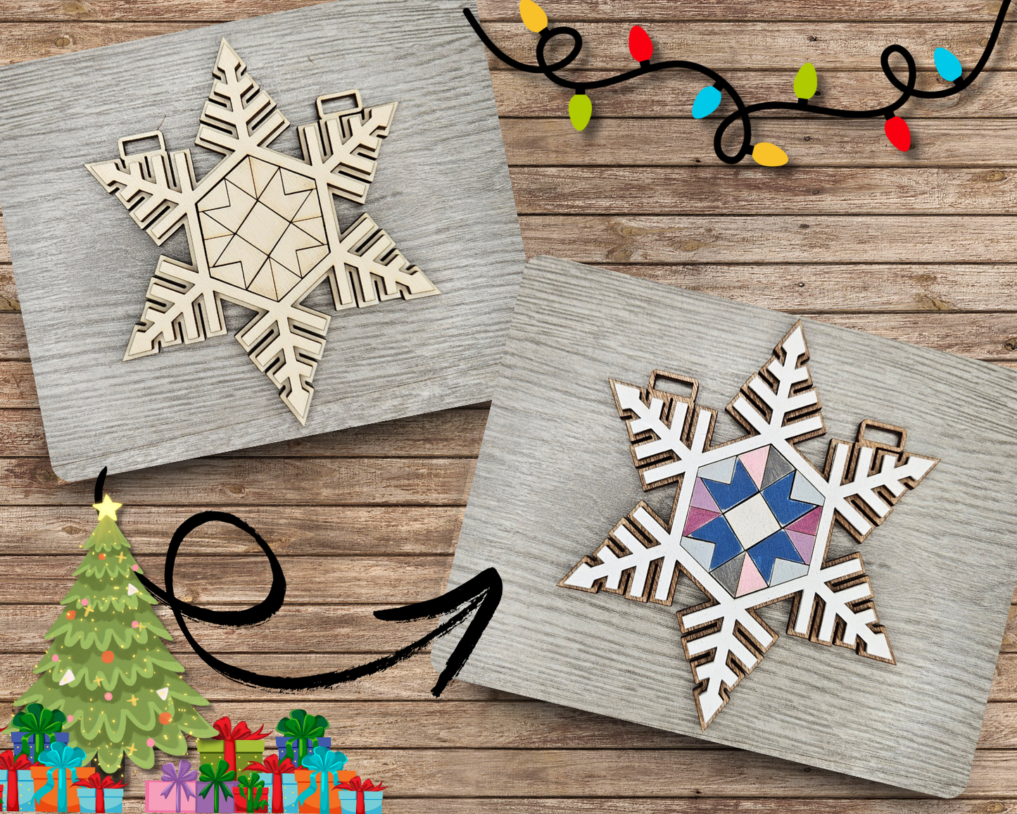 Snowflake Quilt Ornament | #3115