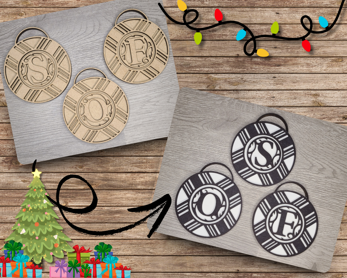 Custom Christmas Ornament | #3036