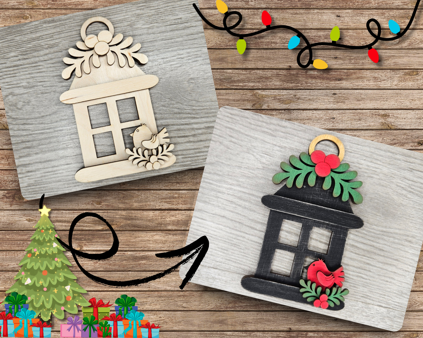 Christmas Lantern Ornament | #4251