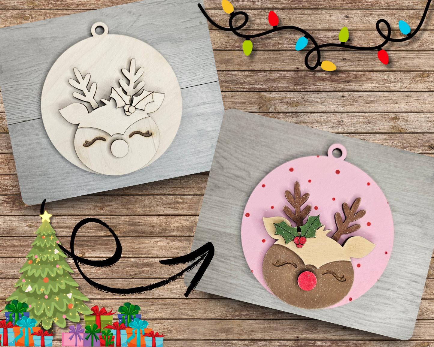 Reindeer Ornament | #4408