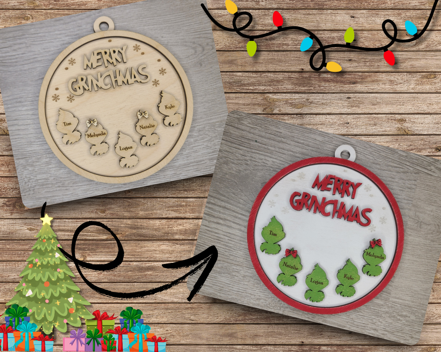 Grinch Ornament | #3463