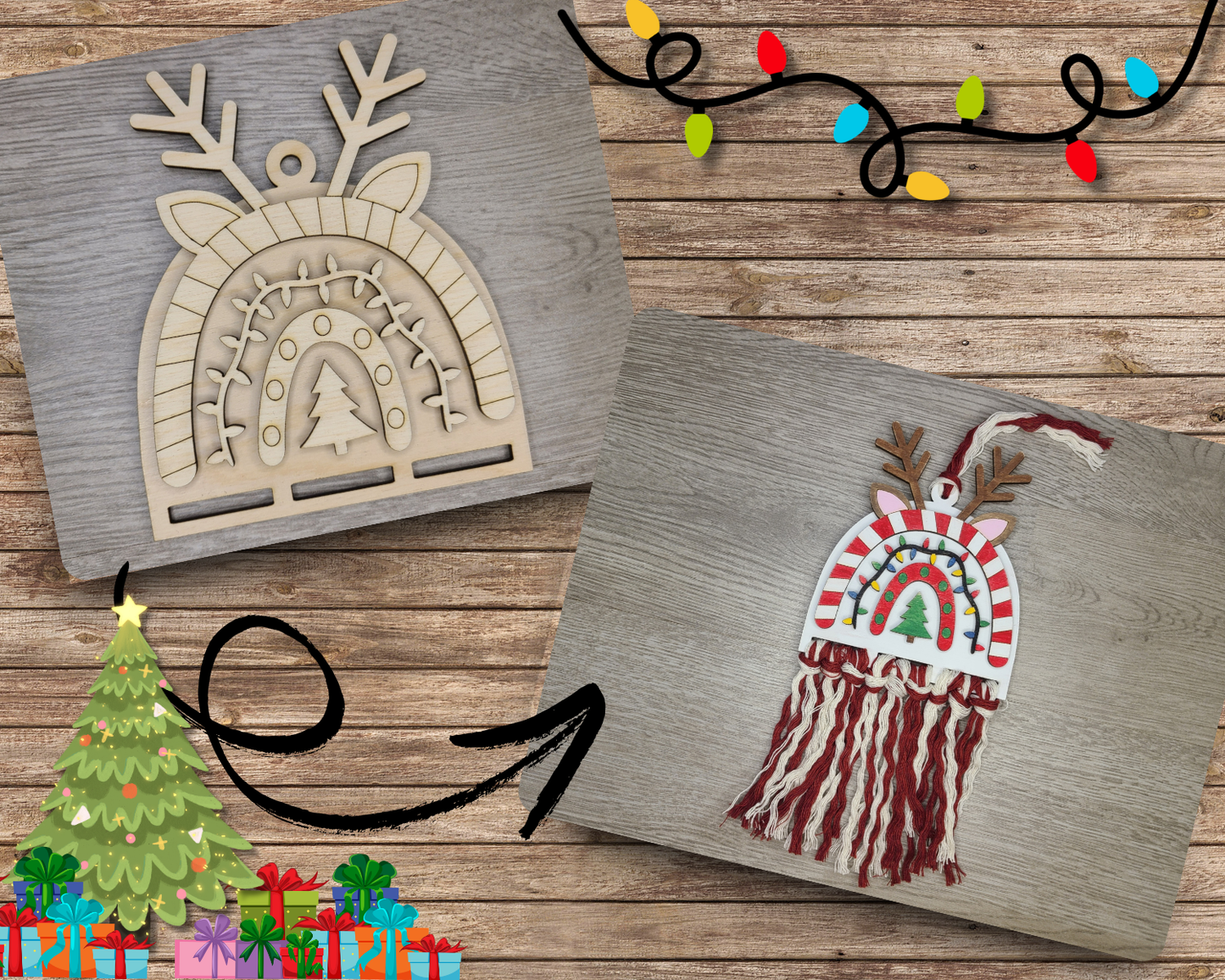 Christmas Holiday Macramé kit | #3590