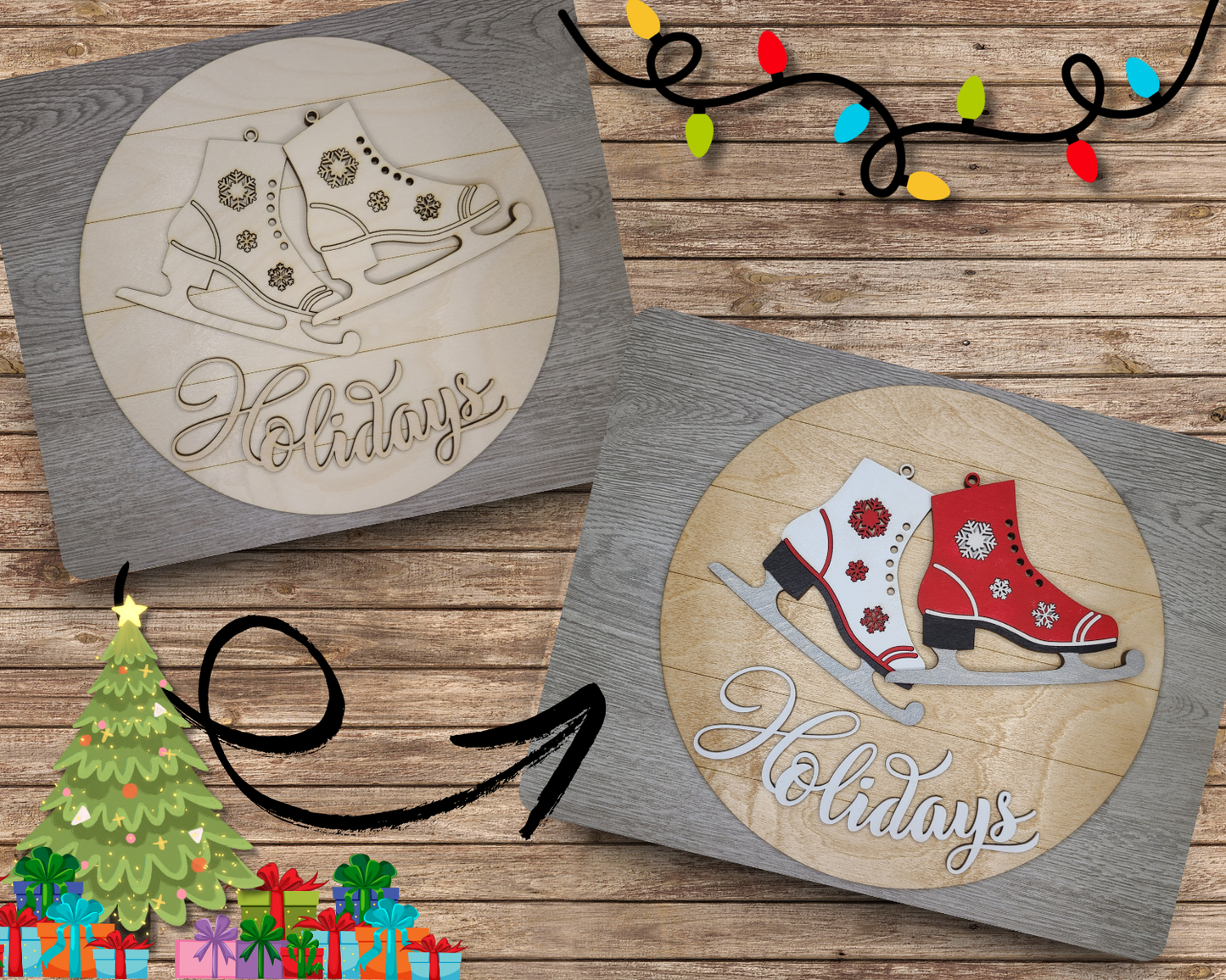 Holiday Ice Skates | #3440