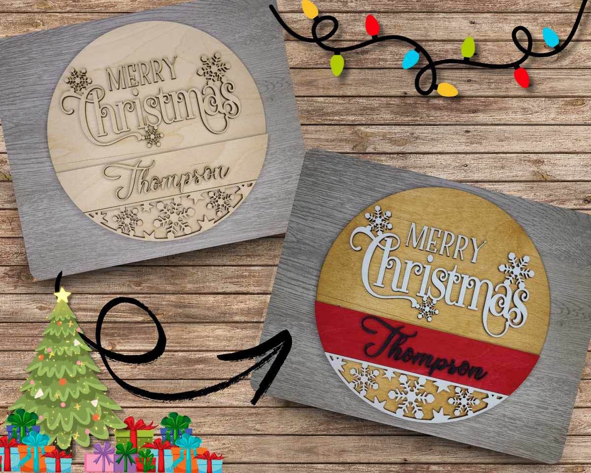 Customize Christmas Sign | #3208