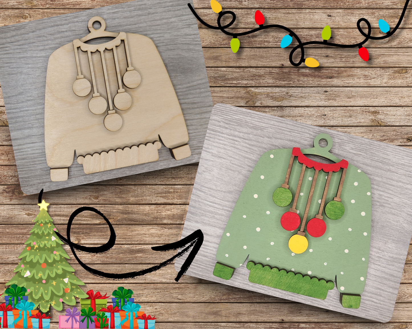 Ugly Sweater Ornament | #3804