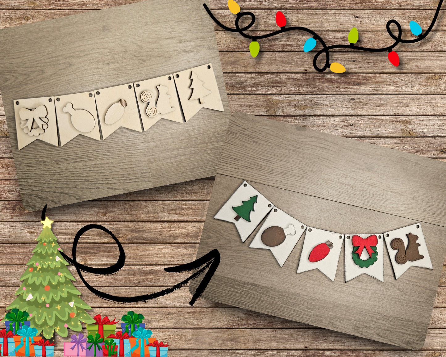 Christmas Vacation Bunting | #4661