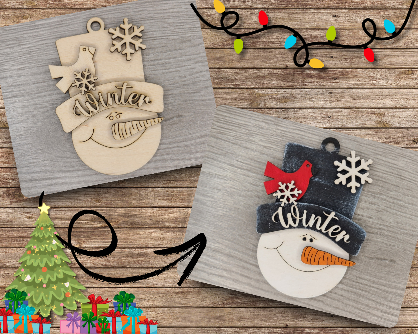 Snowman Ornament | #3769