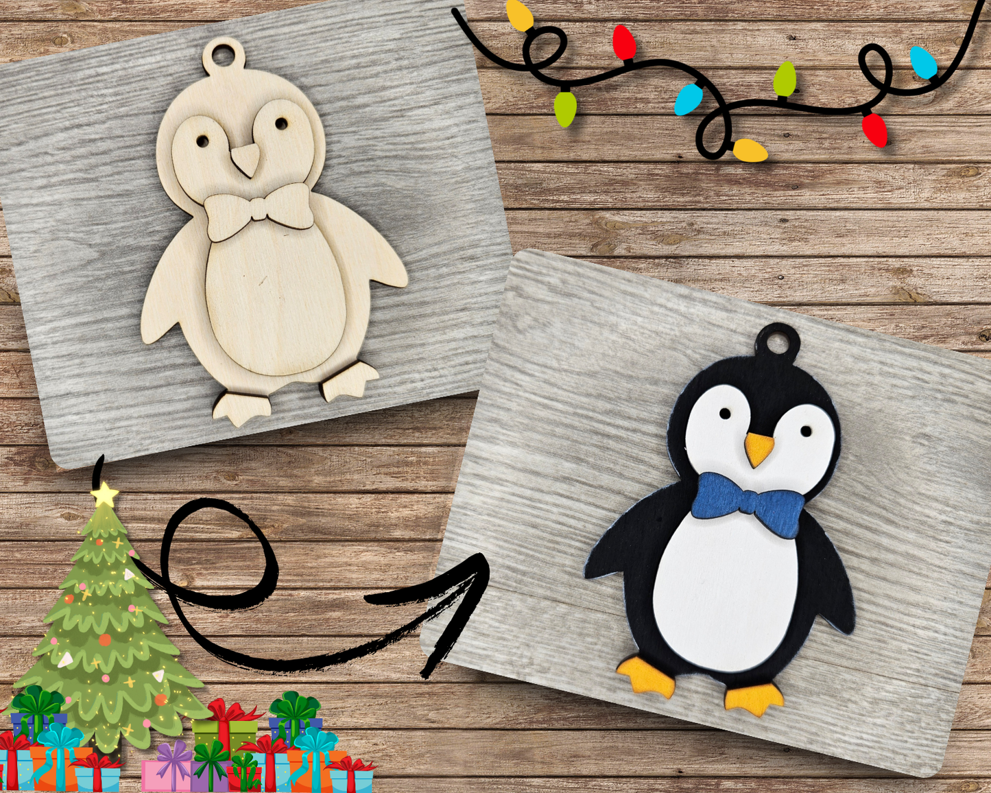 Penguin Ornament | #4152