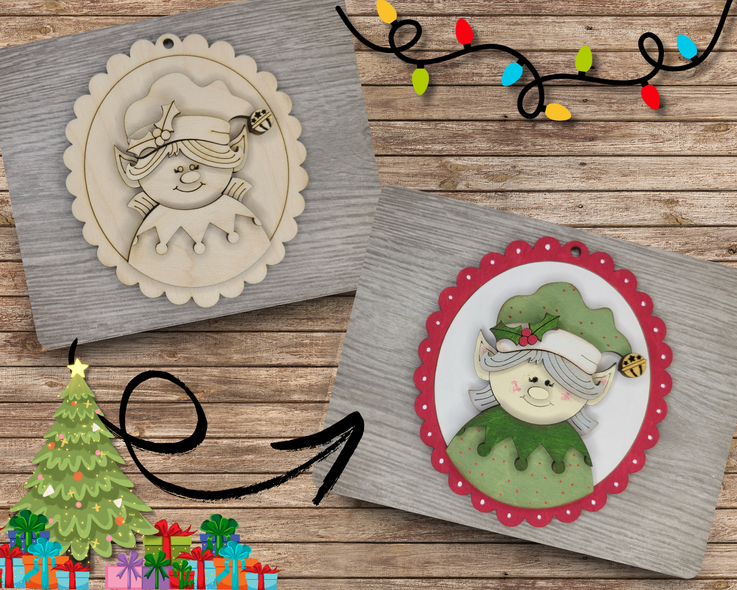 Christmas Elf Ornament | #3703