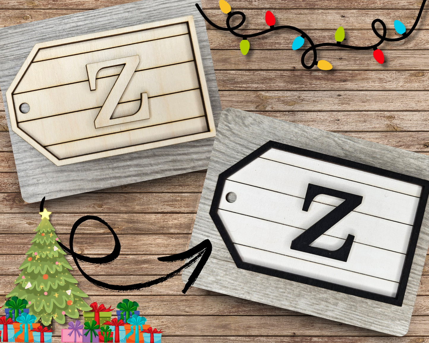 Custom Christmas Stocking Tag | #4156