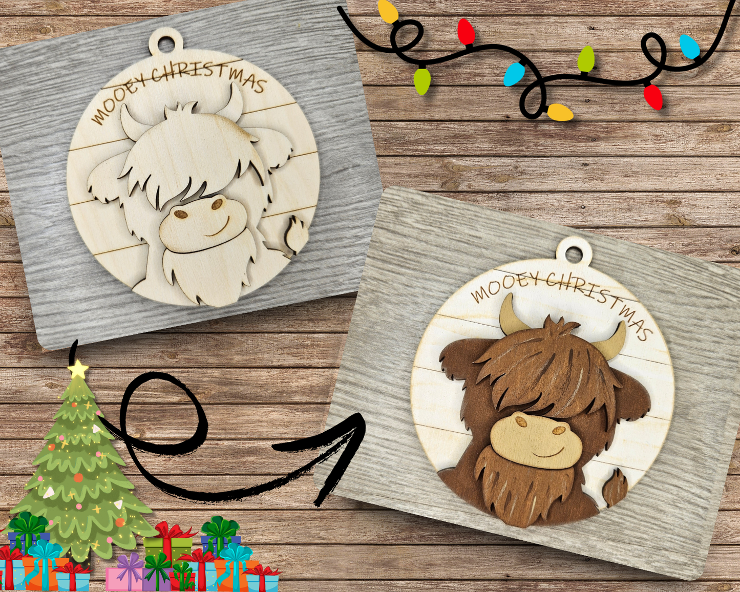 Highland Cow Ornament | #4150