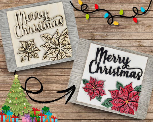 Merry Christmas Poinsettia | #4121