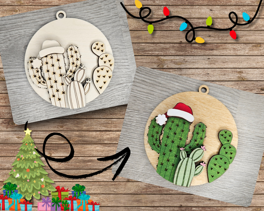 Christmas Cactus Ornament | #2304