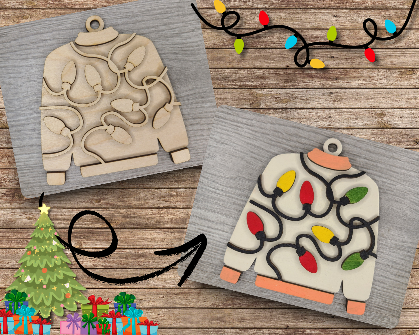 Ugly Sweater Ornament | #3795