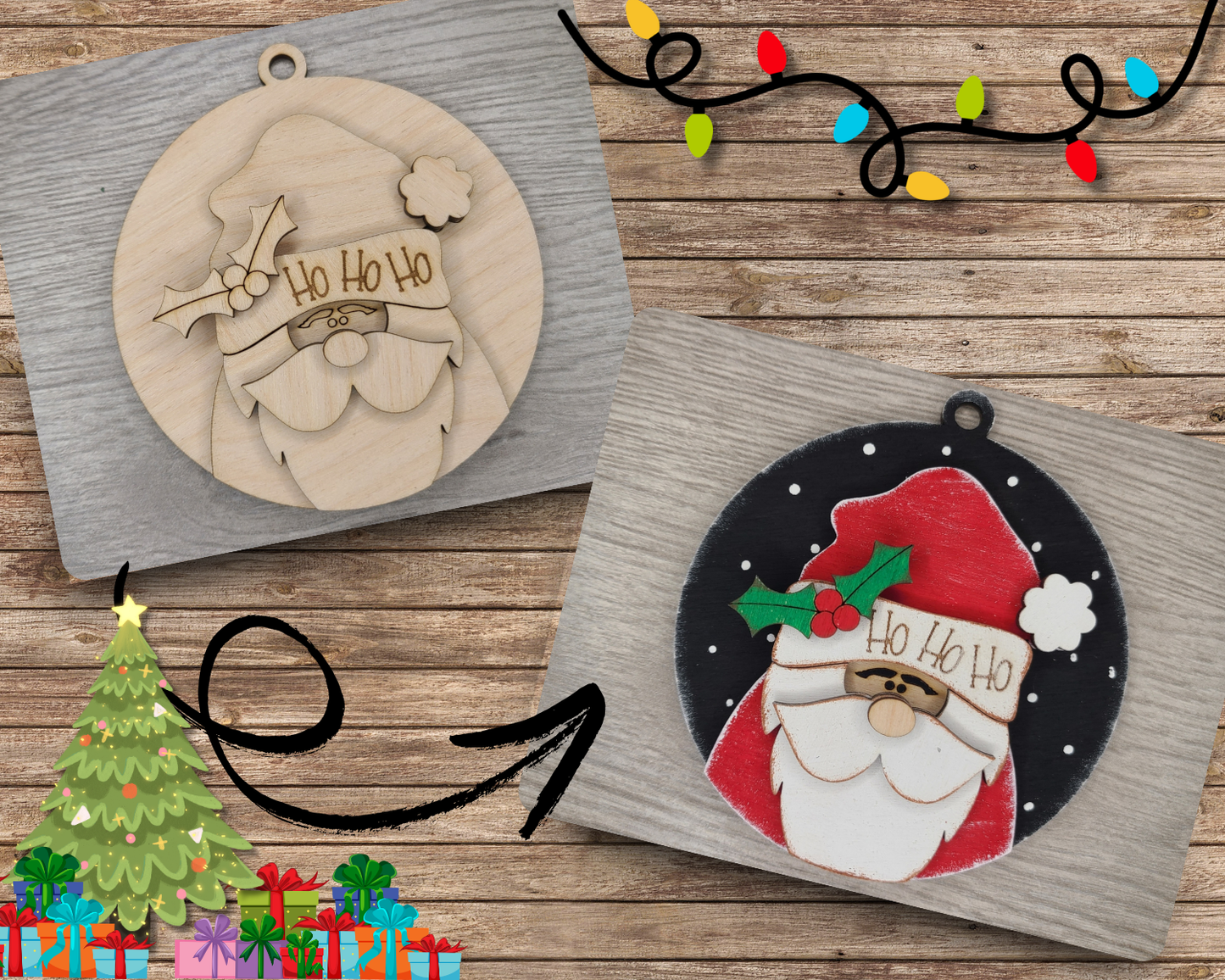 Santa Ornament | #3765