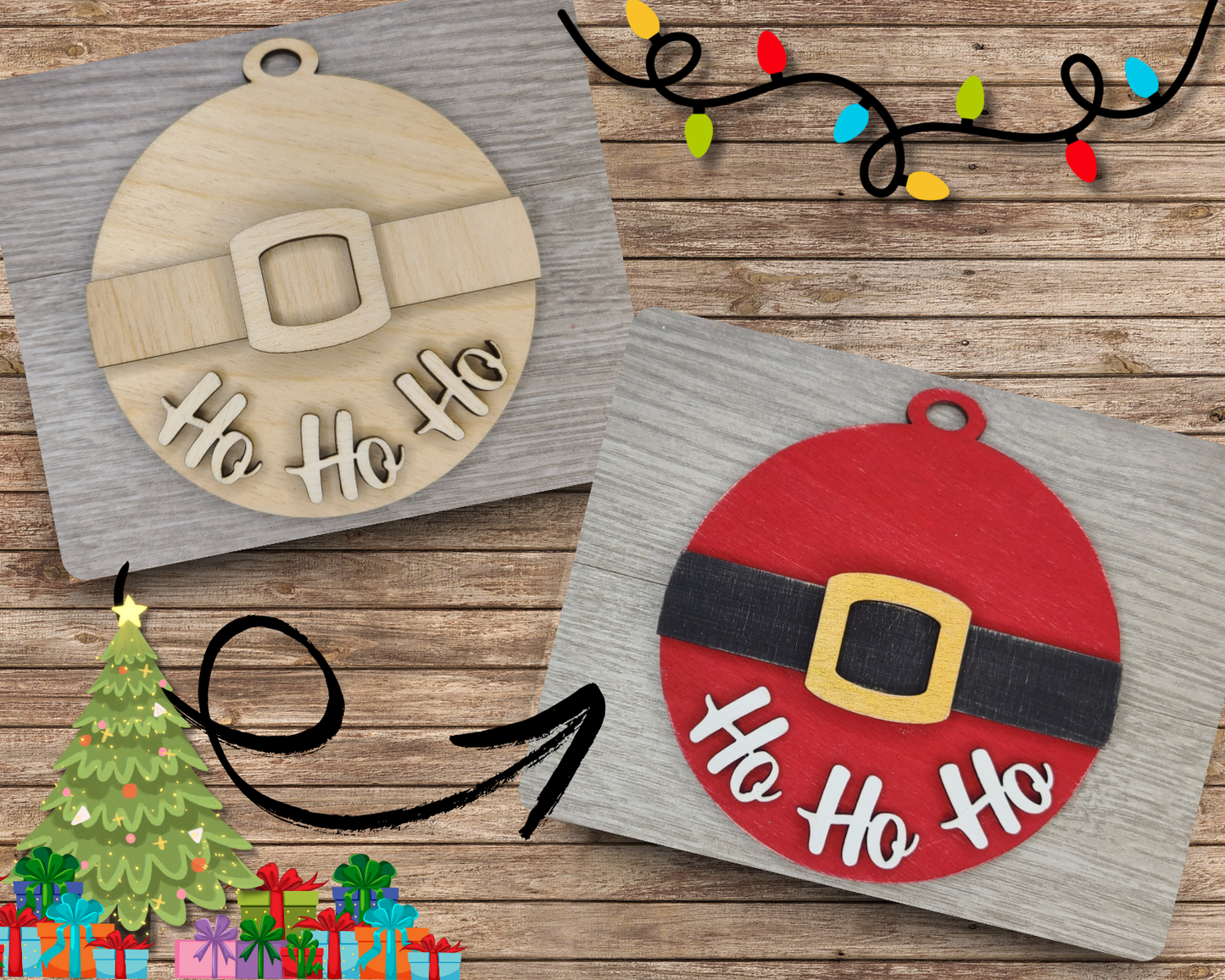 Santa Ornament  | #3358