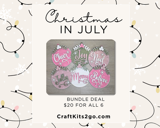 **Christmas in July** Ornament Bundle Deal