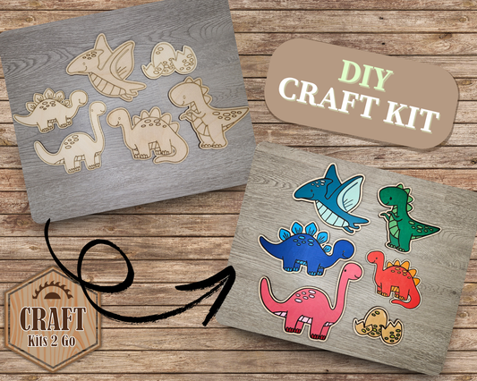 Dinosaur Wood Shape Set of 6 | #2248