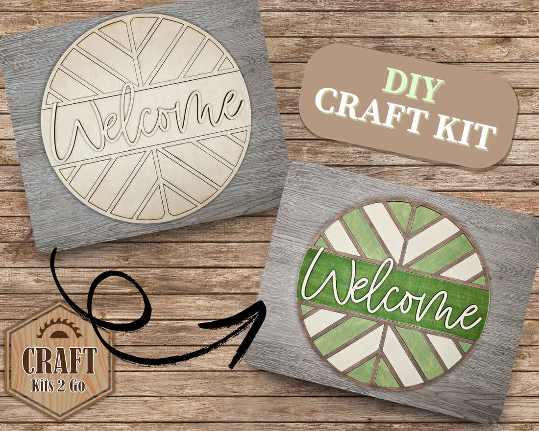 Welcome Home Chevron Sign | #4034 – Craft Kits 2 Go