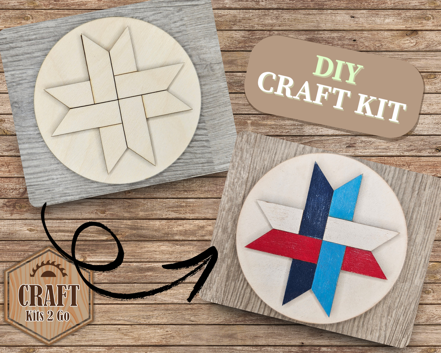 Woven Star Quilt Craft Kit | #4179