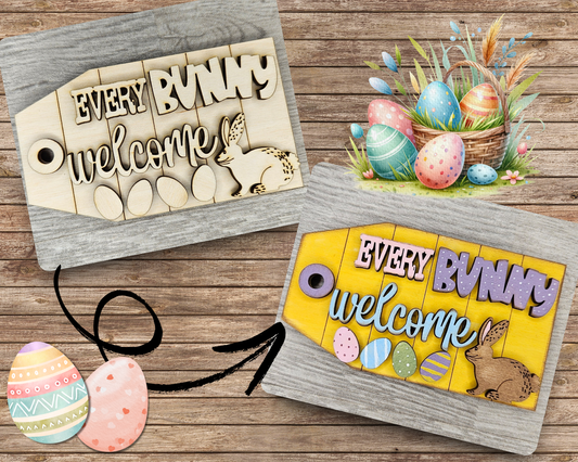 Every Bunny Welcome Tag | #3911
