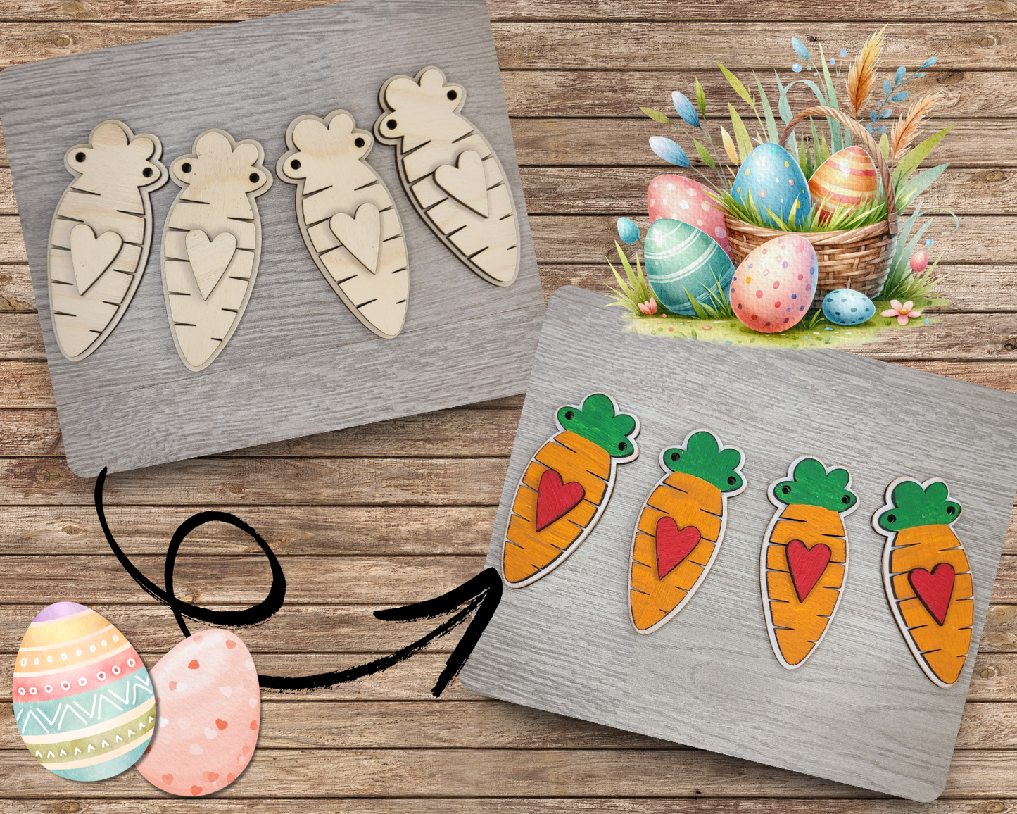 Carrot Bunting | #3622
