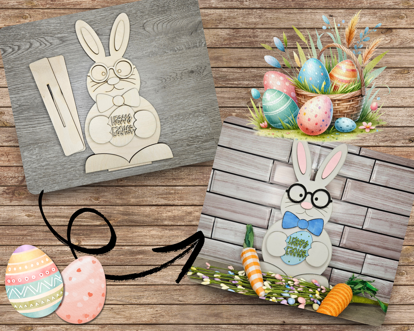 Easter Bunny Shelf Sitter - BOY | #3982
