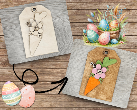 Easter Carrot Tag | #4542