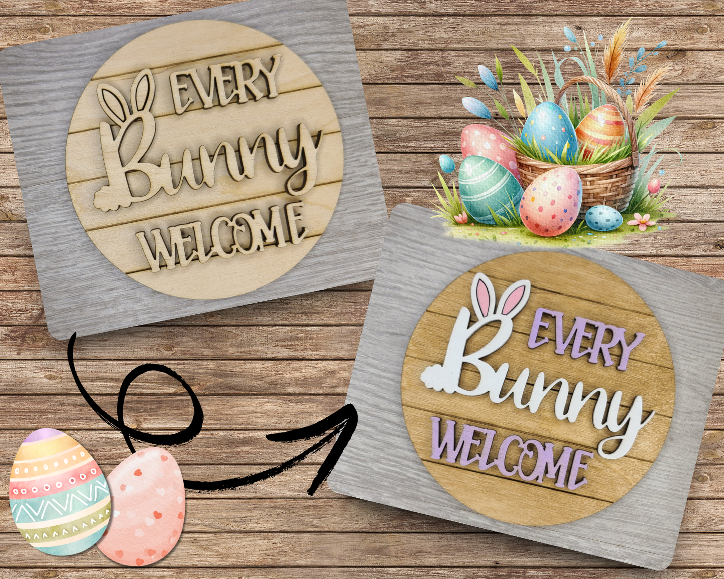 Every Bunny Welcome Sign | #3550