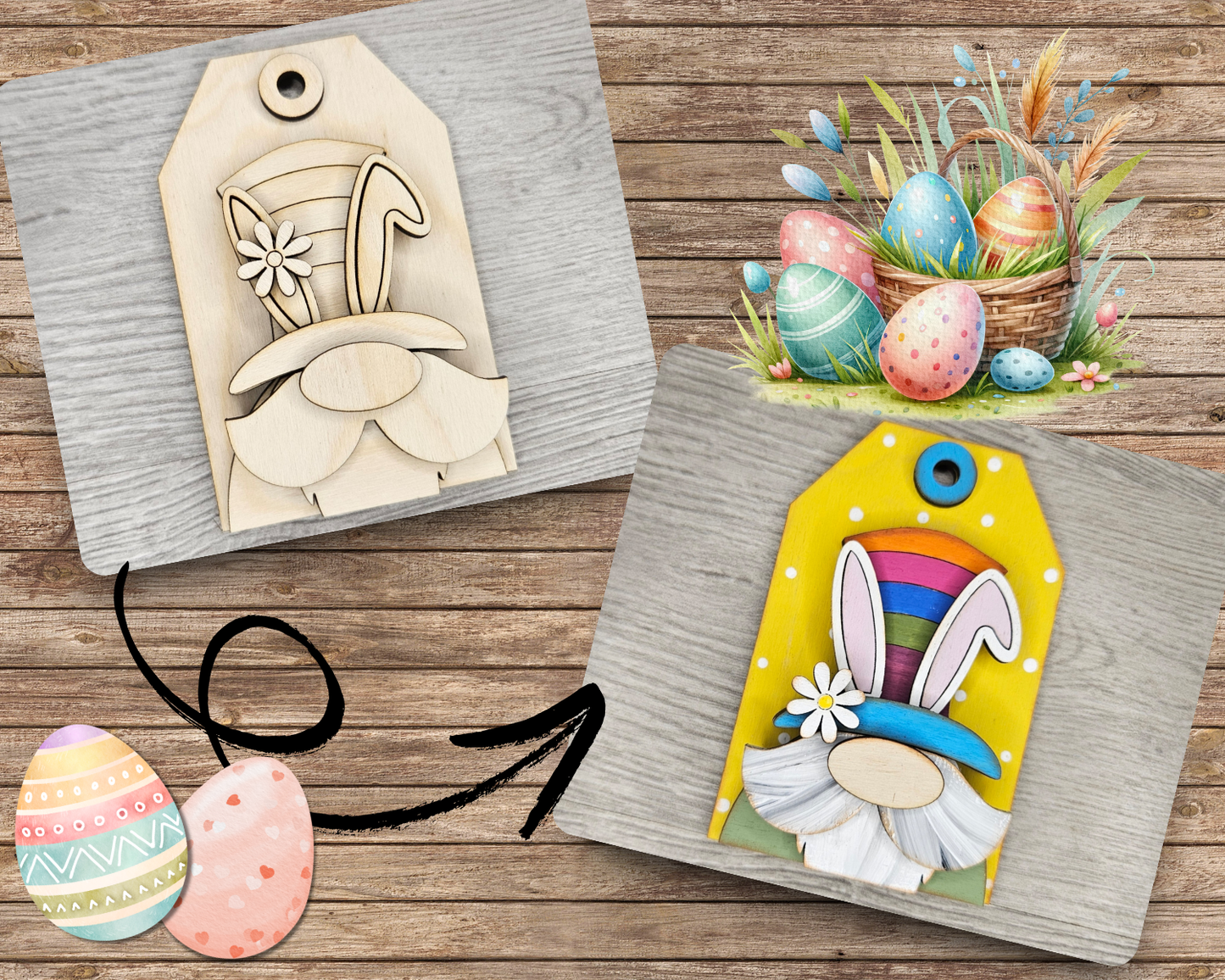 Easter Gnome Tag | #4318