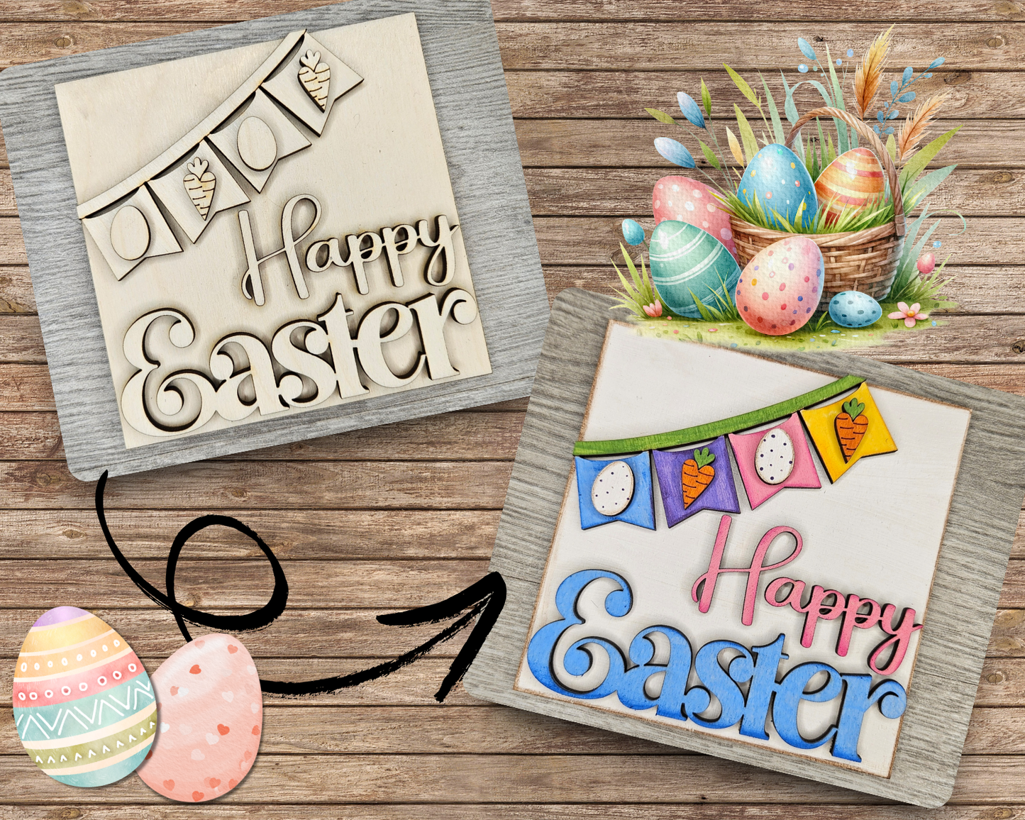 Happy Easter Sign | #4089