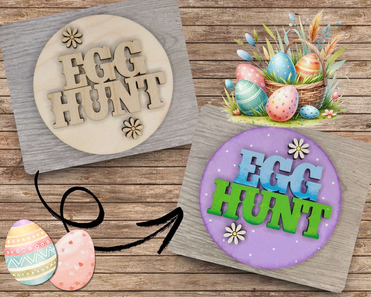Easter Egg Hunt Sign | #3610