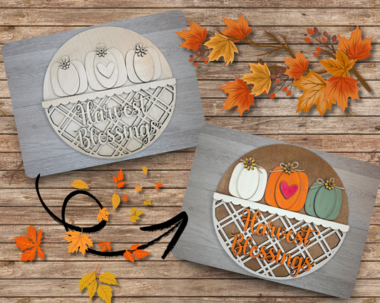 Harvest Blessings Pumpkins | #5034