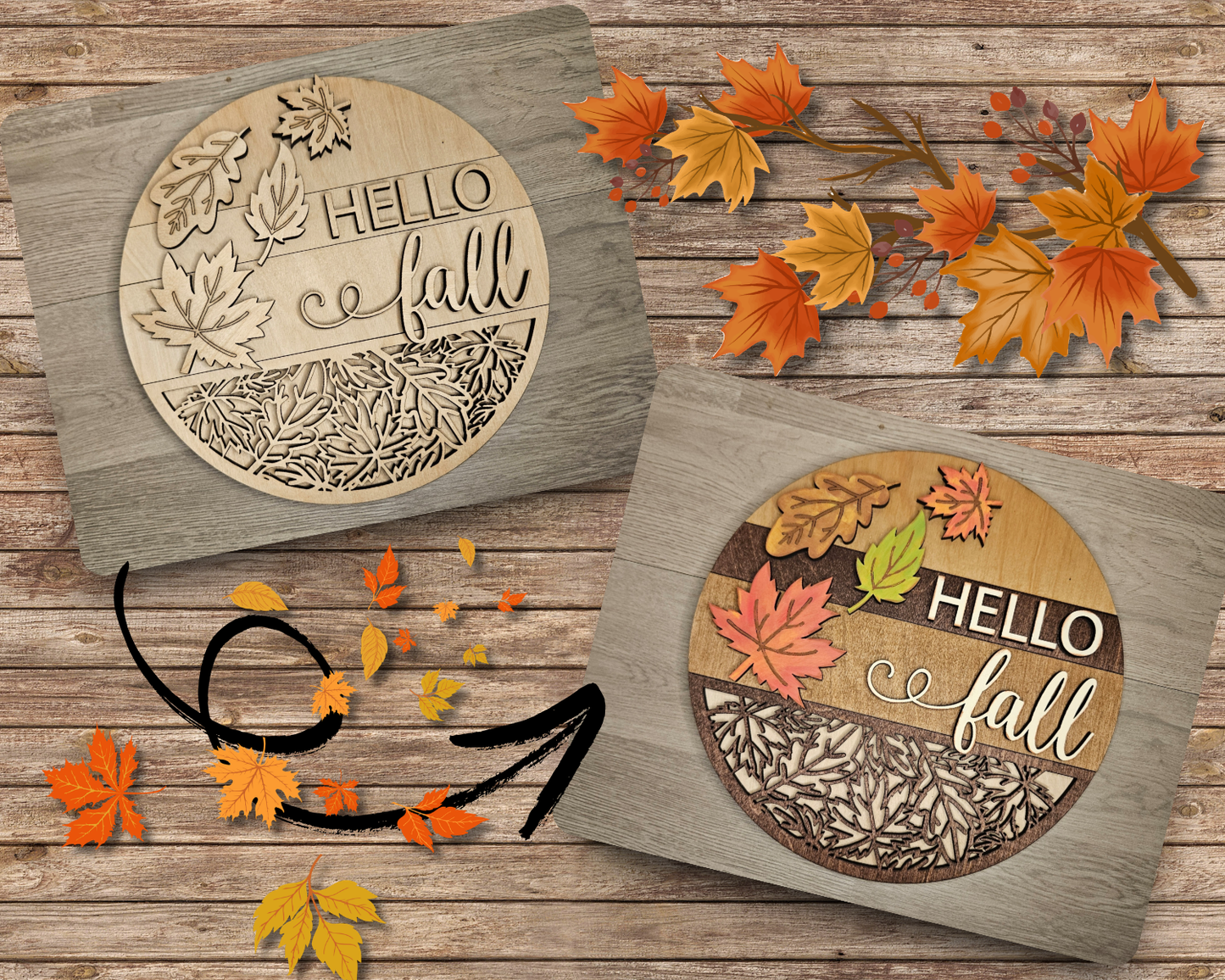 Hello Fall Sign | #4338