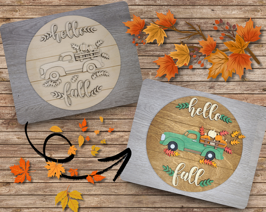 Hello Fall Sign | #3293