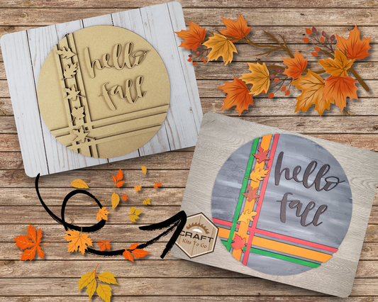 Hello Fall Sign | #2290