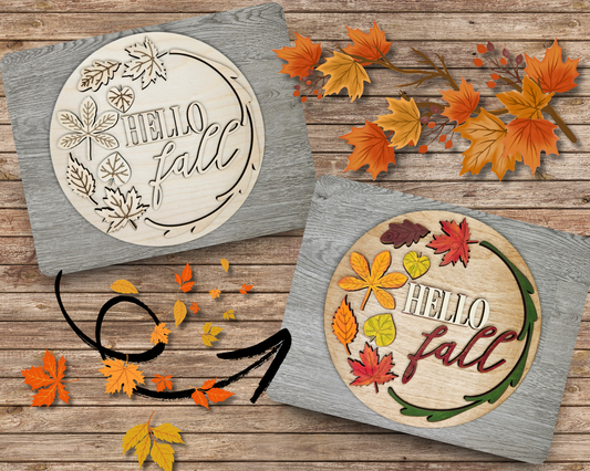 Hello Fall Sign | #4337